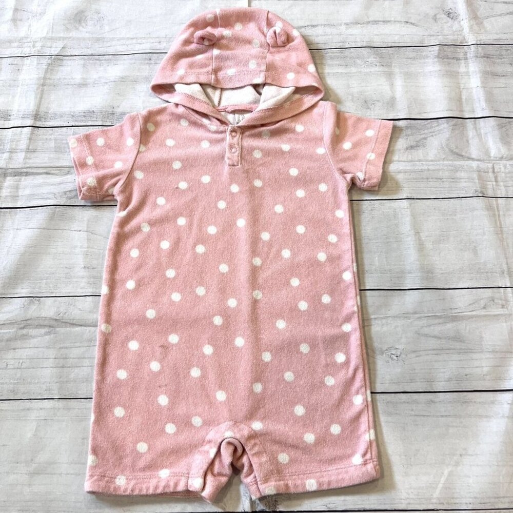 H&M Pink Terry Romper